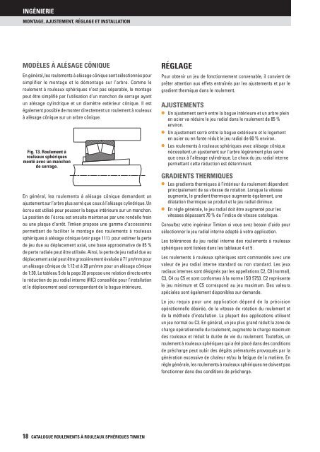 Timken - Roulements à rouleaux sphériques