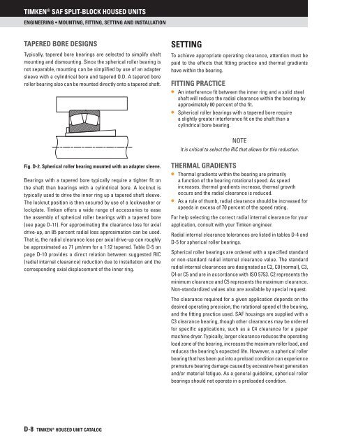 Timken - Saf Split-Block Housed Units