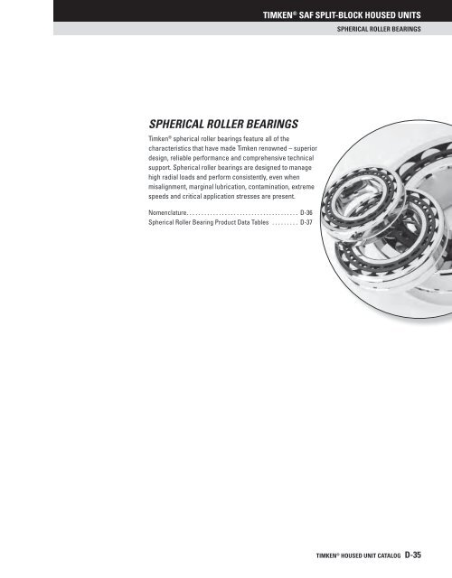 Timken - Saf Split-Block Housed Units