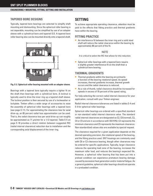 Timken - SNT Plummer Block