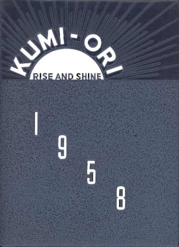 1958 Kumi-Ori: Grand Rapids Baptist Theological Seminary and Bible Institute Yearbook