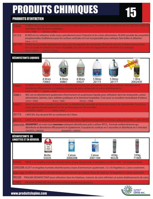 Produits Sanitaires Lépine