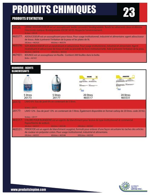 Produits Sanitaires Lépine