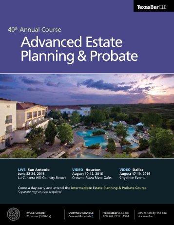 Advanced Estate Planning & Probate