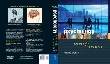 Wayne Weiten - Cengage Learning