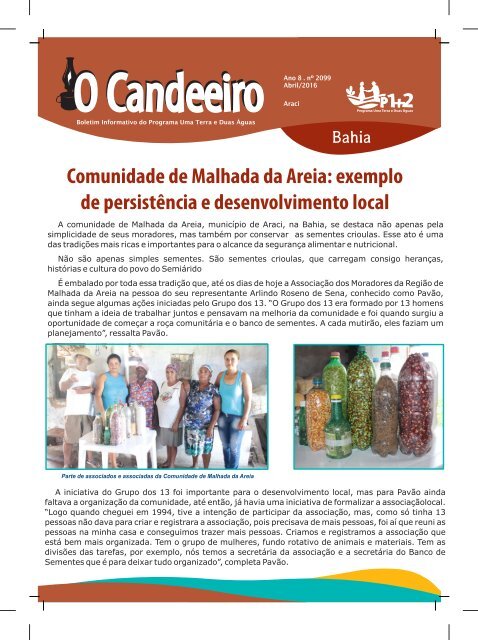 Comunidade de Malhada da Areia: exemplo de persist?ncia e desenvolvimento local