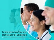 Communication Tips and Techniques for Caregivers