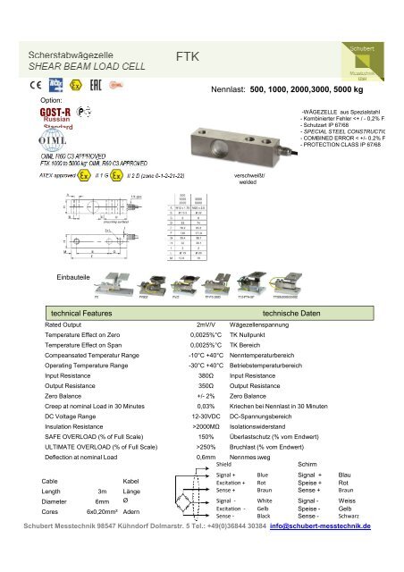 Katalog Wägezellen