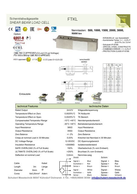 Katalog Wägezellen