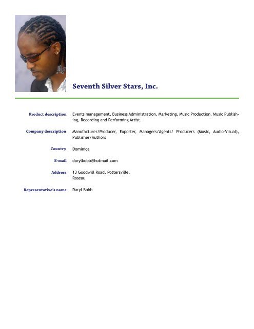 Brochure of Companies - Caribbean Export Development Agency