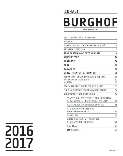 Burghof-Saisonprogramm 2016-17