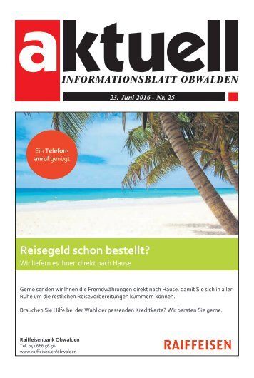 Aktuell Obwalden 25-2016
