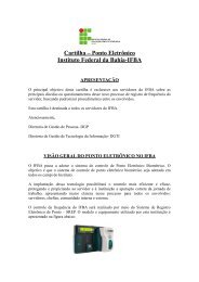 Cartilha – Ponto Eletrônico Instituto Federal da Bahia-IFBA