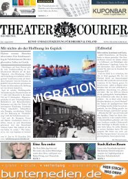 Theatercourier Sommerausgabe 2016