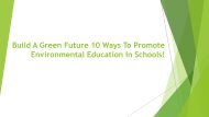 10 Ways To Promote Environmental Education In Schools 