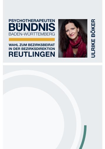 Psychotherapeutenbündnis Baden-Württemberg - Bezirksbeirat Reutlingen