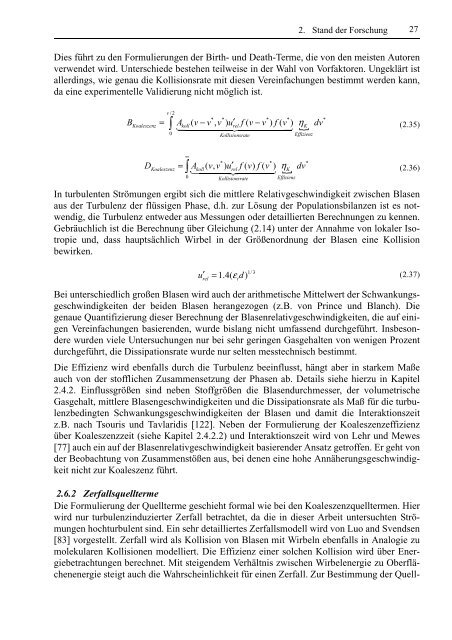 Experimentelle und theoretische Untersuchungen zur Bestimmung ...