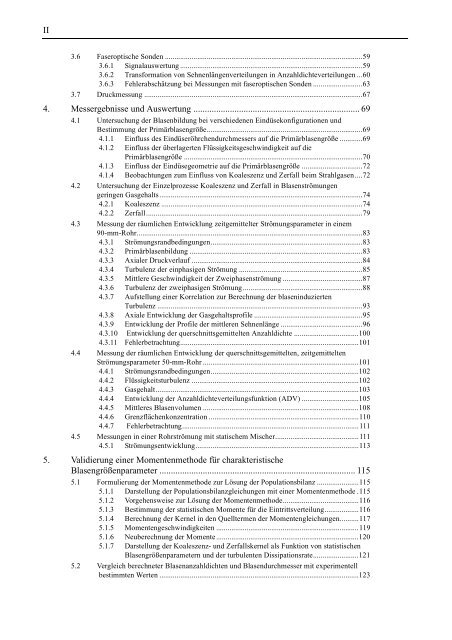 Experimentelle und theoretische Untersuchungen zur Bestimmung ...