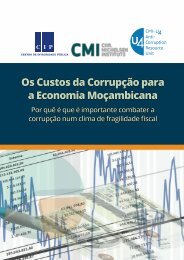 Os Custos da Corrupção para a Economia Moçambicana