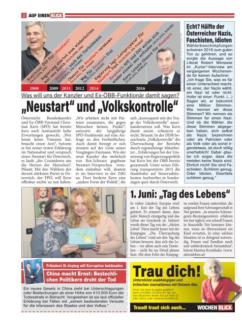 Wochenblick Ausgabe 10/2016
