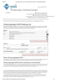 otolaryngologists contact list