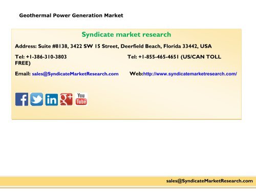 Geothermal Power Generation Market