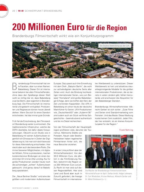 WIRTSCHAFT+MARKT 4/2016