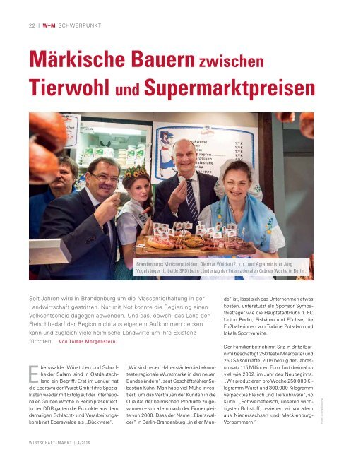 WIRTSCHAFT+MARKT 4/2016