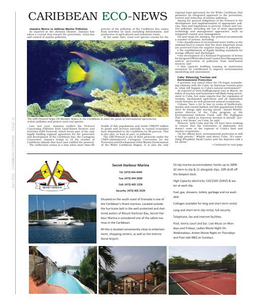 Caribbean Compass Yachting Magazine July 2016