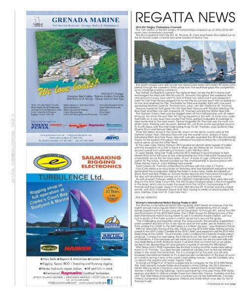Caribbean Compass Yachting Magazine July 2016
