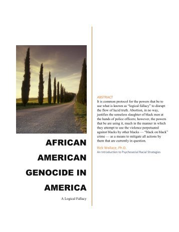 African American Genocide in America: A Logical Fallacy