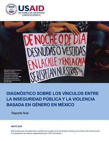 LA INSEGURIDAD PÚBLICA Y LA VIOLENCIA BASADA EN GÉNERO EN MÉXICO