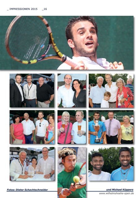 Turniermagazin Wilhelmshöhe Open 2016