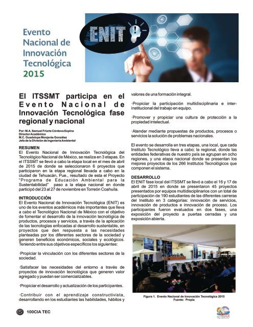 Revista 100CIATEC Edicion 18 Ago - Dic 2015