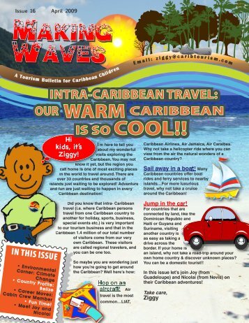 Hi kids, it's Ziggy! IN THIS ISSUE - Caribbean Tourism Organization