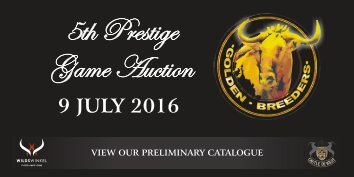 9 JULY 2016 - PRELIMINARY CATALOGUE