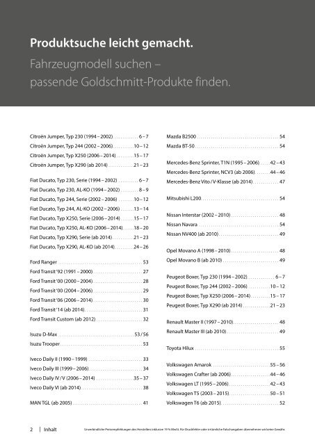 Goldschmitt Kundenpreisliste