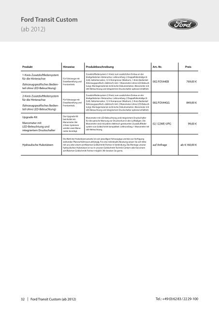 Goldschmitt Kundenpreisliste