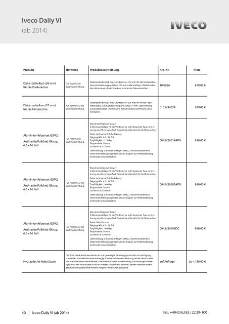 Goldschmitt Kundenpreisliste