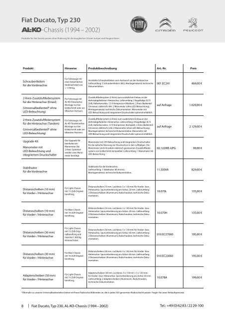 Goldschmitt Kundenpreisliste