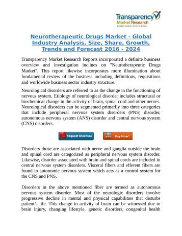 Neurotherapeutic Drugs Market