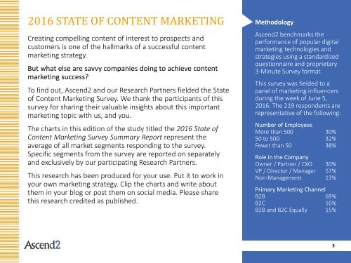 STATE OF CONTENT MARKETING