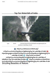 Top Ten Waterfalls in India, Famous waterfalls _ Tourism Infopedia