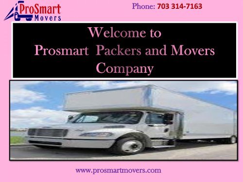 Residential Moving Services in Virginia|| ProSmart Movers