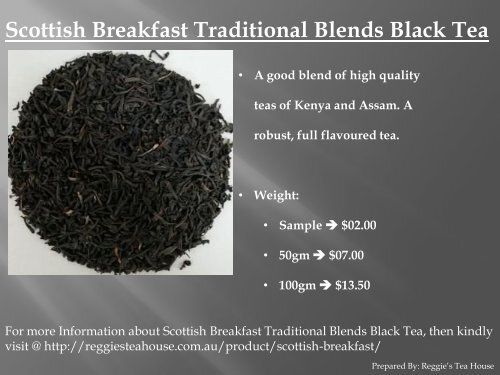 Buy Black Tea Online Australia from Reggie’s Tea House