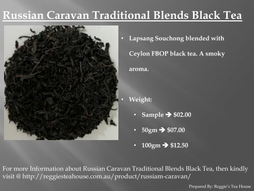 Buy Black Tea Online Australia from Reggie’s Tea House