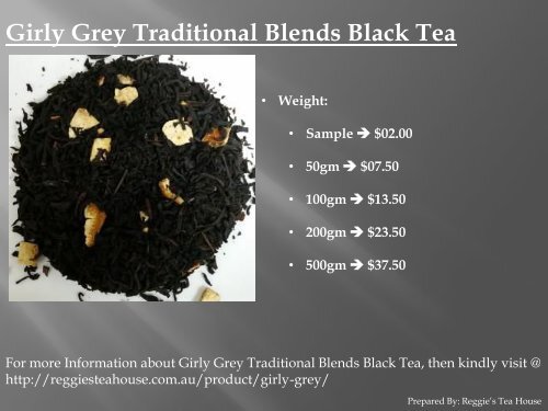 Buy Black Tea Online Australia from Reggie’s Tea House