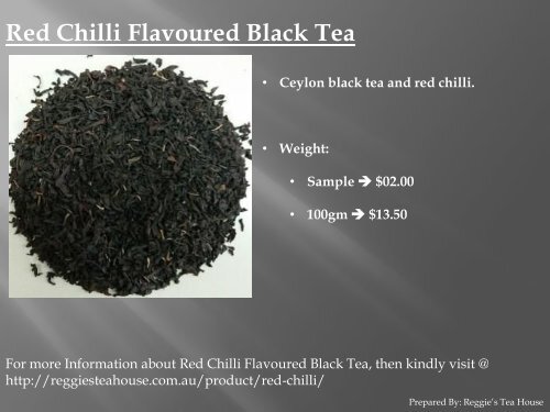 Buy Black Tea Online Australia from Reggie’s Tea House