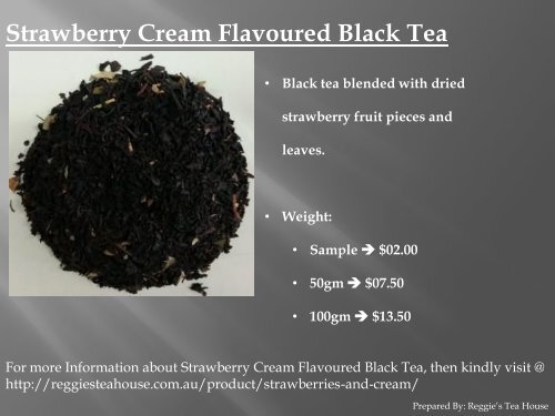 Buy Black Tea Online Australia from Reggie’s Tea House