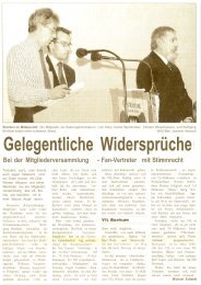 WAZ 1.11.2001 Satzungsänderung VfL Bochum